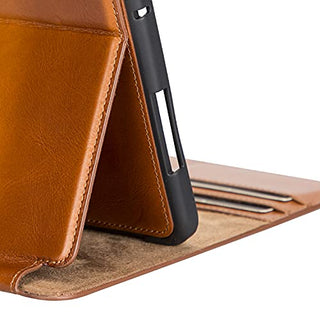 Solo Pelle abnehmbare Lederhülle Harvard geeignet für Apple iPad Pro 12.9" 2018 Hülle Cover Schwarz aus echtem Leder mit Stifthalter. Pencil 2 magnetisch Laden möglich. Dünnes Echtleder Smart Case Schutzhülle Tasche
