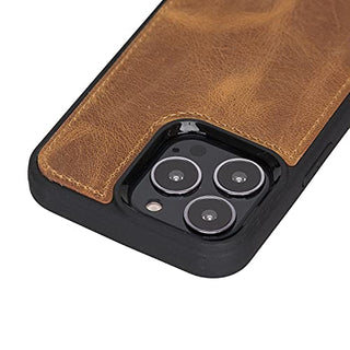 Solo Pelle Lederhülle für das iPhone 13 Pro in 6.1 Zoll Stanford Case Leder Hülle Ledertasche Backcover aus echtem Leder