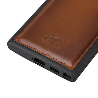 Solo Pelle Lederhülle für das Samsung Galaxy S22 Ultra Hülle aus echtem Leder, Model: Stanford