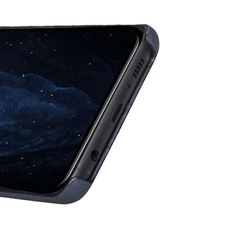 Maison de Noblesse kompatibel mit Samsung S10 Plus Lederhülle Ledertasche Backcover Ultra Slim (Navyblau)