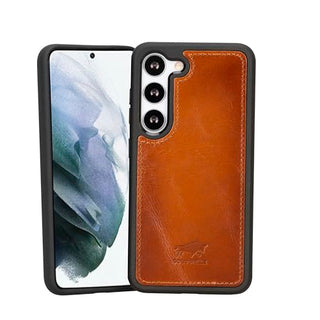 Solo Pelle Lederhülle für das Samsung Galaxy S24 Hülle aus echtem Leder, Model: Stanford