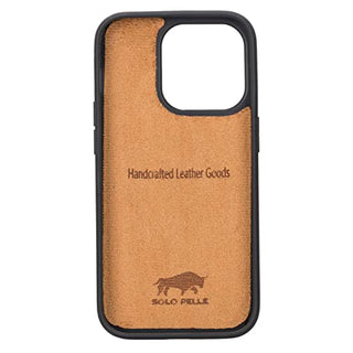 Solo Pelle Lederhülle kompatibel für iPhone 14 Pro in 6.1 Zoll abnehmbare Hülle (2in1) inkl. Kartenfächer für das original Apple iPhone 14 Pro