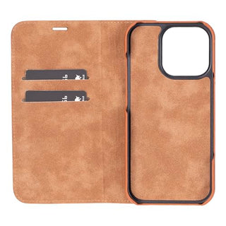 Solo Pelle Lederhülle kompatibel für iPhone 16 Pro in 6.3 Zoll (2in1) inkl. Kartenfächer geeignet für MagSafe Zubehör I Duke