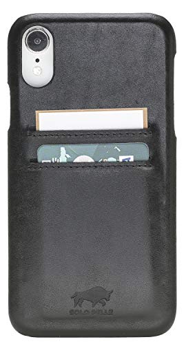 Solo Pelle iPhone XR Case Lederhülle Ledertasche Backcover Slimfit