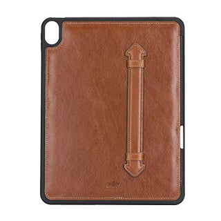 Solo Pelle Hülle geeignet für Apple iPad Air 5 in 10.9 (4 + 5 Generation) Echtleder Case aus echtem Leder. Unterstützt Pencil inkl. Ledergriff