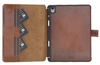 Solo Pelle magnetische abnehmbare Hülle Harvard geeignet für Apple iPad Pro 11 Zoll 2018 Hülle Leder Case aus echtem Leder. Unterstützt Pencil 2 und magnetisches Laden.
