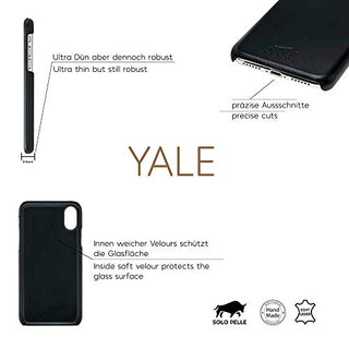 Solo Pelle iPhone XS Max Lederhülle Ledertasche Backcover Ultra Slim