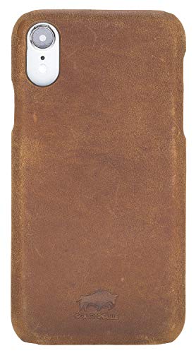 Solo Pelle iPhone XR Lederhülle Ledertasche Backcover Ultra Slim