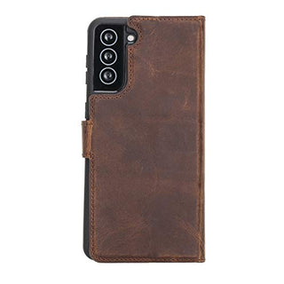 Solo Pelle Lederhülle Harvard kompatibel für das Samsung Galaxy S21 + Plus 5G in 6.7 Zoll inklusive abnehmbare Hülle mit integrierten Kartenfächern