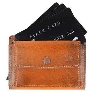 Solo Pelle Leder Geldbörse mit abnehmbarem Kartenetui für 15 Karten + Geldscheine und XL Münzfach geeignet | Kreditkartenetui mit RFID Magic Q-Wallet