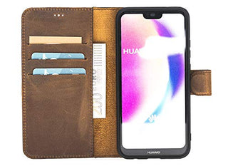 Solo Pelle Huawei P20 Lite abnehmbare Lederhülle (2in1) inkl. Kartenfächer für das original Huawei P 20 Lite