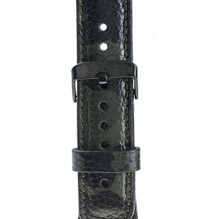 Solo Pelle Apple Watch Series 1/2 / 3 "Watch Leder Armband Uhrenband mit passendem Uhrenadapter Connector Erstatzband Strap (38 mm Camouflage Grün/Schwarzer Connector)