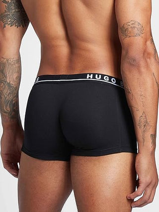 BOSS Herren Trunk 3P CO/EL Dreier-Pack Boxershorts aus Stretch-Baumwolle mit Logos am Bund