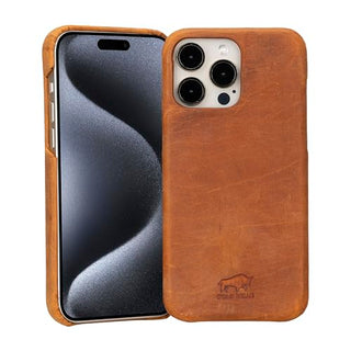 Solo Pelle Lederhülle für das iPhone 15 Pro Max in 6.7 Zoll Princeton Case Leder Hülle Ledertasche Backcover aus echtem Leder