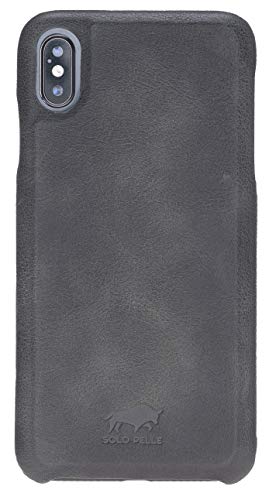 Solo Pelle iPhone XS Max Lederhülle Ledertasche Backcover - F360 Fullcover -