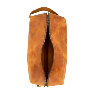 Solo Pelle Kulturtasche/Reisetasche/Kosmetiktasche aus echtem Vintage Leder Mondo