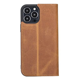 Solo Pelle aufklappbare Lederhülle kompatibel für iPhone 13 Pro in 6.1 Zoll inkl. 1 Kartenfach für das original Apple iPhone 13 Pro