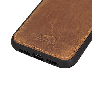 Solo Pelle Lederhülle für das iPhone 12 Pro Max in 6.7 Zoll Stanford Case Leder Hülle Ledertasche Backcover aus echtem Leder