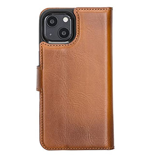 Solo Pelle Lederhülle kompatibel für iPhone 13 in 6.1 Zoll abnehmbare Hülle (2in1) inkl. Kartenfächer für das original Apple iPhone 13