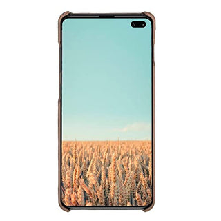 Maison de Noblesse kompatibel mit Samsung S10 Lederhülle Ledertasche Backcover Ultra Slim (Braun)