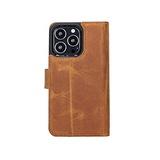 Solo Pelle Lederhülle kompatibel für iPhone 13 Pro Max in 6.7 Zoll abnehmbare Hülle (2in1) Harvard Double inkl. 12 Kartenfächer für das original Apple iPhone 13 Pro Max