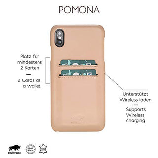 Solo Pelle iPhone XS Max Case Lederhülle Ledertasche Backcover Slimfit