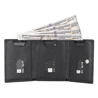 Solo Pelle NEU Slim Wallet mit Münzfach [12 Karten] Slimwallet Riva [RFID-Schutz] Kartenetui mit Münzfach [Leder] Smart Wallet für Männer und Damen