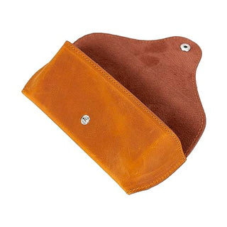 Solo Pelle Brillenetui ROAN aus echtem Leder, Brillen Etui mit Magnetverschluss Sonnenbrillenetui
