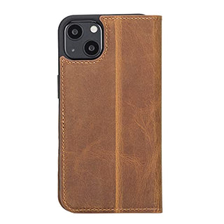 Solo Pelle aufklappbare Lederhülle kompatibel für iPhone 13 in 6.1 Zoll inkl. 1 Kartenfach für das original Apple iPhone 13