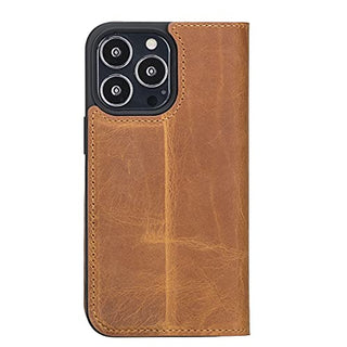 Solo Pelle aufklappbare Lederhülle kompatibel für iPhone 13 Pro Max in 6.7 Zoll inkl. 1 Kartenfach für das original Apple iPhone 13 Pro Max