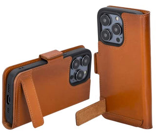 Solo Pelle aufklappbare Lederhülle kompatibel für iPhone 14 Pro Max in 6.7 Zoll inkl. 1 Kartenfach für das original Apple iPhone 14 Pro Max in 6.7