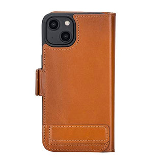 Solo Pelle aufklappbare Lederhülle kompatibel für iPhone 14 in 6.1 Zoll inkl. 1 Kartenfach für das original Apple iPhone 14