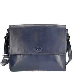 Solo Pelle Business Messenger Tasche/Umhängetasche College Tasche aus echtem Leder Model: Henry 15 Zoll
