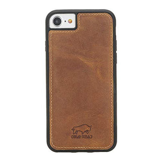 Solo Pelle iPhone SE (2020) & 7/8 Case Lederhülle Ledertasche Backcover Flex aus echtem Leder (Camel Braun)