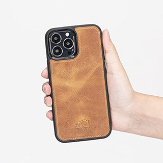 Solo Pelle Lederhülle für das iPhone 13 Pro Max in 6.7 Zoll Stanford Case Leder Hülle Ledertasche Backcover aus echtem Leder