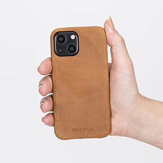 Solo Pelle Lederhülle für das Apple iPhone 13 Mini in 5.4 Zoll Princeton Case Leder Hülle Ledertasche Backcover aus echtem Leder