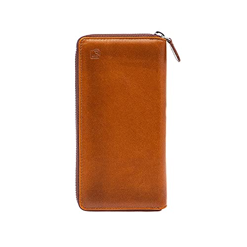 Solo Pelle Universal Wallet passend für Apple iPhone 17 und iPhone 12 + 13 und Geräte bis 7,1 Zoll Reiseetui I Geldbörse aus echtem Leder Maß: 8,8cm x 18cm x 2,3cm