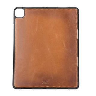 Solo Pelle abnehmbare Lederhülle Harvard geeignet für Apple iPad Pro 12.9" 2018 Hülle Cover Schwarz aus echtem Leder mit Stifthalter. Pencil 2 magnetisch Laden möglich. Dünnes Echtleder Smart Case Schutzhülle Tasche