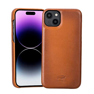 Solo Pelle Lederhülle für das iPhone 14 Plus in 6.7 Zoll Princeton Case Leder Hülle Ledertasche Backcover aus echtem Leder