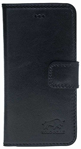 Solo Pelle iPhone SE / 5 / 5S abnehmbare Lederhülle (2in1) inkl. Kartenfächer für das original iPhone SE/5/5S in Flex-Wallet