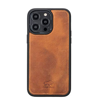 Solo Pelle Lederhülle kompatibel für iPhone 15 Pro Max in 6.7 Zoll abnehmbare Hülle (2in1) inkl. Kartenfächer für das original Apple iPhone 15 Pro Max in 6.7 (Camel Braun)