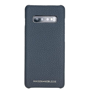 Maison de Noblesse kompatibel mit Samsung S10 Lederhülle Ledertasche Backcover Ultra Slim (Navyblau)