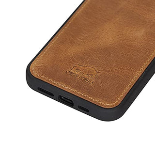 Solo Pelle Lederhülle für das iPhone 15 Plus in 6.7 Zoll Stanford Case Leder Hülle Ledertasche Backcover aus echtem Leder
