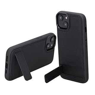 Solo Pelle Lederhülle für das iPhone 14 in 6.1 Zoll Case Leder Hülle Ledertasche Backcover aus echtem Leder mit Standfunktion Stanford Base