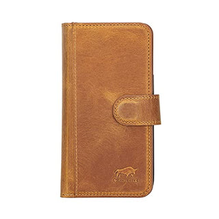 Solo Pelle Lederhülle kompatibel für iPhone 13 Pro in 6.1 Zoll abnehmbare Hülle (2in1) Harvard Double inkl. 12 Kartenfächer für das original Apple iPhone 13 Pro