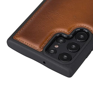Solo Pelle Lederhülle für das Samsung Galaxy S22 Ultra Hülle aus echtem Leder, Model: Stanford