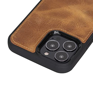 Solo Pelle Lederhülle für das iPhone 15 Pro Max in 6.7 Zoll Stanford Case Leder Hülle Ledertasche Backcover aus echtem Leder