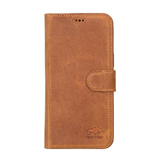 Solo Pelle Lederhülle kompatibel für iPhone 15 Pro Max in 6.7 Zoll abnehmbare Hülle (2in1) inkl. Kartenfächer für das original Apple iPhone 15 Pro Max in 6.7 (Camel Braun)