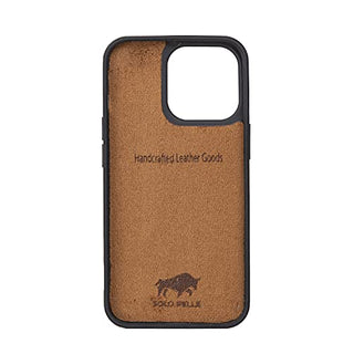 Solo Pelle Lederhülle kompatibel für iPhone 13 Pro in 6.1 Zoll abnehmbare Hülle (2in1) Harvard Double inkl. 12 Kartenfächer für das original Apple iPhone 13 Pro