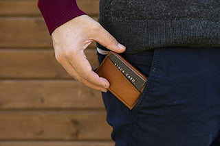 Solo Pelle Kartenetui | Kreditkartenetui | Leder Geldbörse Slim Wallet Portmonee | Geldbeutel mit RFID Schutz für bis zu 11 Karten Model: Mech